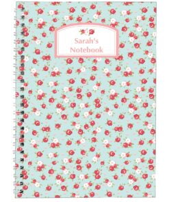 Personalised Vintage Floral A5 Notebook