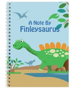 Personalised Dinosaur A5 Notebook