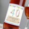 Personalised Birthday Craft Rose Wine