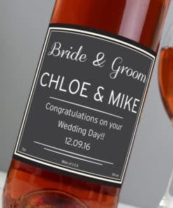 Personalised Classic Rose Wine
