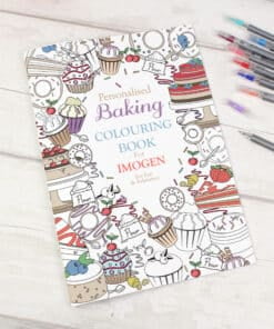 Personalised Baking Colouring Book
