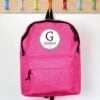 Personalised Star Name Pink Backpack