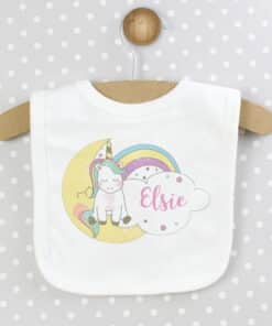 Personalised Baby Unicorn Bib
