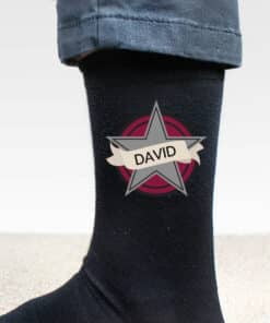 Personalised Star Men's Socks