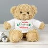 Personalised Merry Christmas Teddy Bear