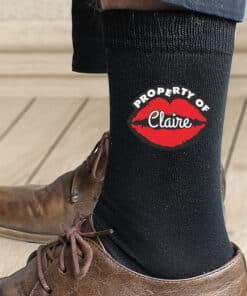 Personalised Property Of Mens Socks
