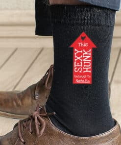 Personalised Sexy Hunk Mens Socks