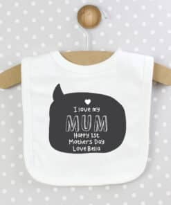 Personalised Speech Bubble Bib