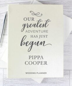 Personalised Our Greatest Adventure Wedding Planner