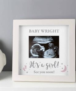 Personalised 'It's A Girl' Baby Scan Frame