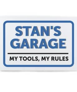 Personalised Garage Plaque