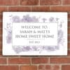 Personalised Soft Watercolour Metal Sign