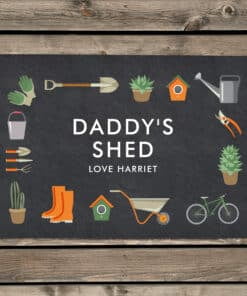 Personalised Gardening Metal Sign