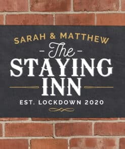 Personalised Staying Inn Metal Sign