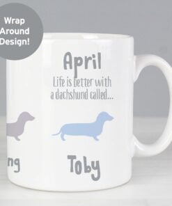 Personalised Dachshund Dog Breed Mug