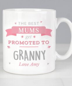 Personalised Pink Promoted To Mug