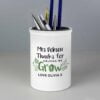 Personalised Thanks For Helping Me Grow Ceramic Desk Organisers