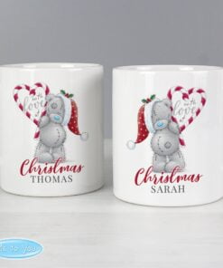 Personalised Me To You 'With Love At Christmas' Couples Mug Set