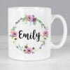 Personalised Floral Mug