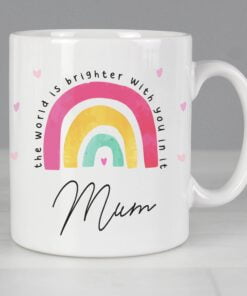 Personalised You Make The World Brighter Mug