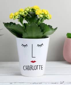 Personalised 'Mrs Face' Plant Pot