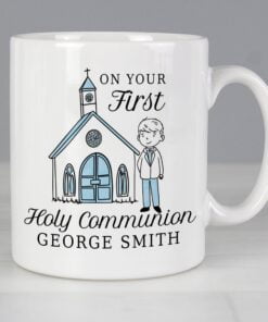 Personalised Boys First Holy Communion Mug