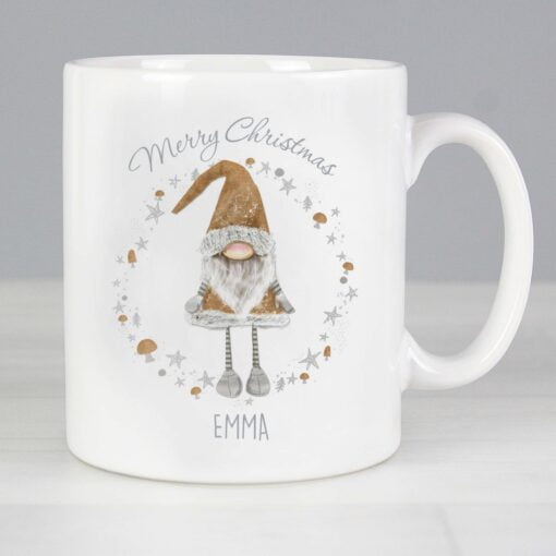 Personalised Scandinavian Christmas Gnome Mug