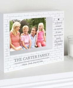 Personalised Family 7x5 Landscape Box Photo Frame