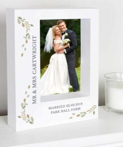 Personalised Fresh Botanical 5x7 Box Photo Frame