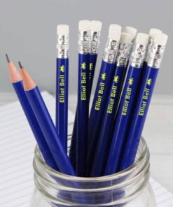 Personalised Alien Motif Blue Pencils