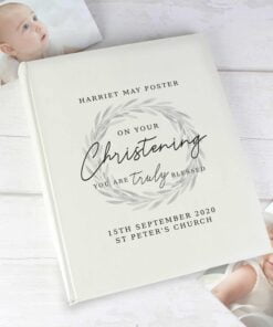Personalised 'Truly Blessed' Christening Album With Sleeves