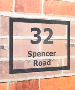 Personalised Marble Acrylic Address Signs
