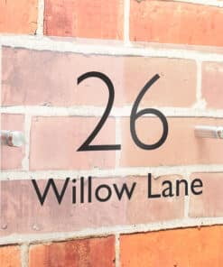 Personalised Modern Acrylic House Sign
