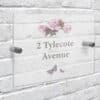Personalised Vintage Rose Acrylic House Sign
