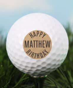 Personalised Happy Birthday Golf Ball