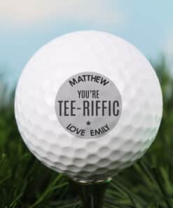 Personalised Tee-riffic Golf Ball