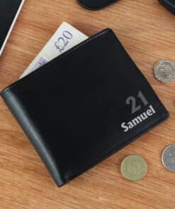 Personalised Birthday Leather Wallet