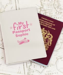 Personalised My First Cream Passport Holder