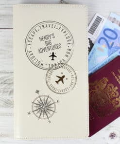Personalised Stamp Travel Document Holder