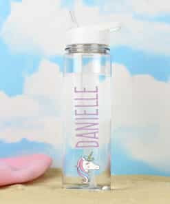 Personalised Unicorn Island Water Bottle