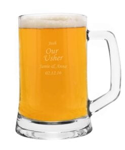 Engraved Personalised Glass Pint Stern Tankard