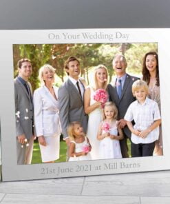 Personalised 10×8 Landscape Silver Photo Frame