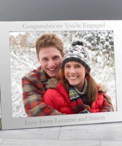 Personalised 10×8 Landscape Silver Photo Frame