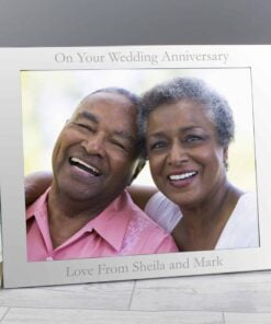 Personalised 10×8 Landscape Silver Photo Frame