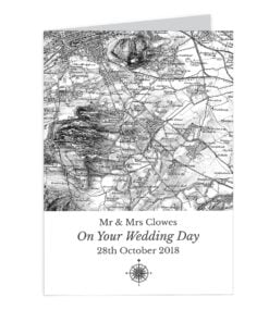 Personalised 1805 – 1874 Old Series Map Compass Card
