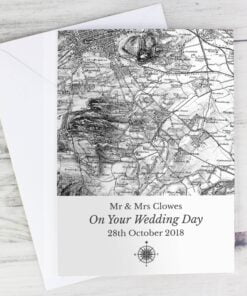 Personalised 1805 – 1874 Old Series Map Compass Card
