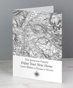 Personalised 1805 – 1874 Old Series Map Compass Card