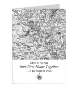 Personalised 1805 – 1874 Old Series Map Compass Card