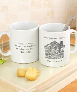 Personalised 1805 – 1874 Old Series Map Home Mug