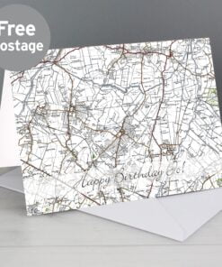 Personalised 1945 – 1948 New Popular Map Card